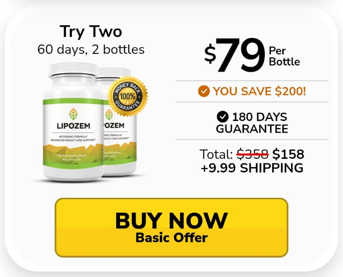 Lipozem 2-bottle weight loss supplement offer - Save on your purchase today.